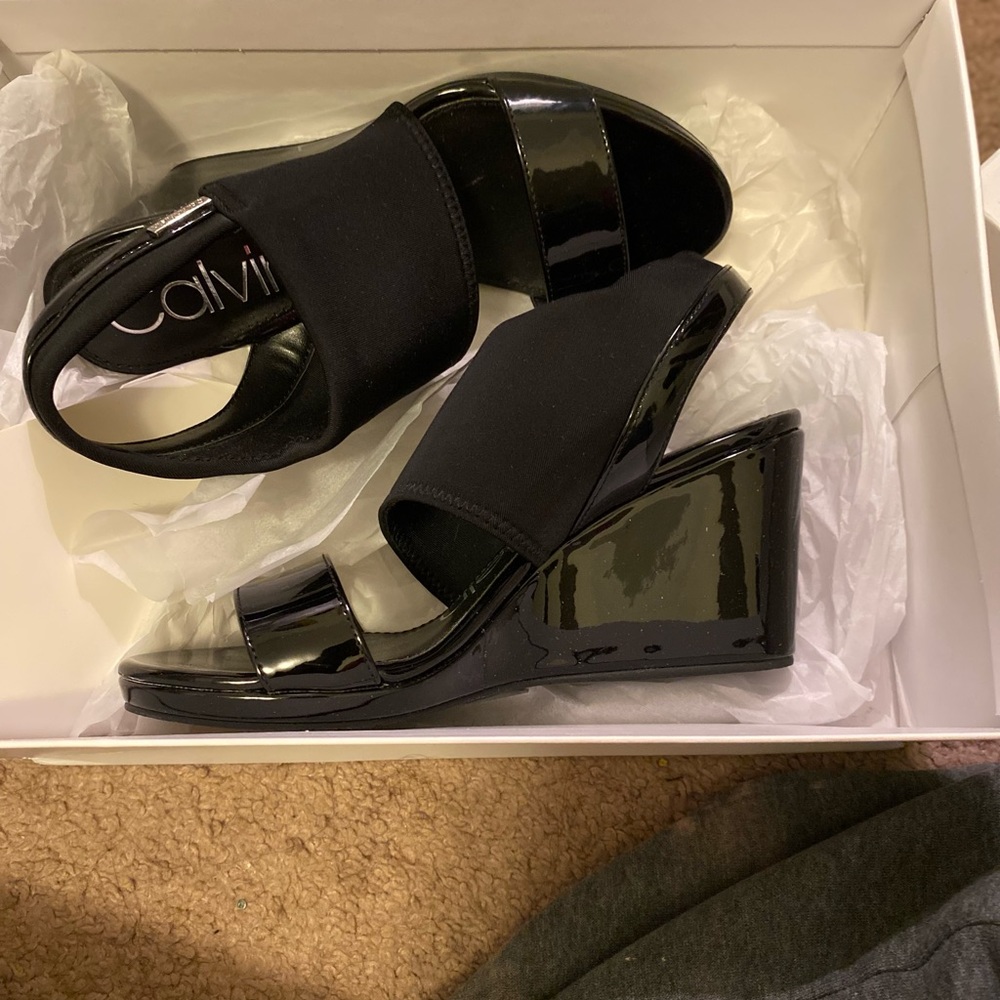 Black Calvin Klein Wedges for Women